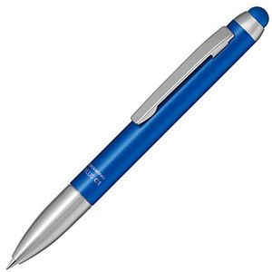 Zebra Stylus C1 luxe aluminium schacht, capacitieve stylus pen met draaibalpen blauw