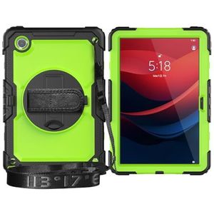 Tablet PC-hoes Compatibel met Lenovo Tab M11 TB-330FU/Lenovo Xiaoxin Pad 2024 TB-331FC Heavy Duty schokbestendige TPU-hoes, beschermhoes W schermbeschermer 380 draaibare standaard + handriem + schoude