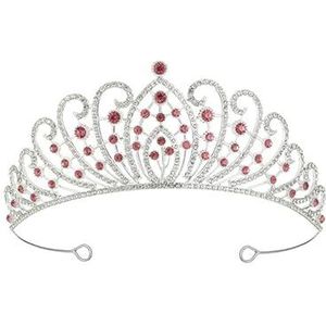 2 stuks kroon haarband zendspoel, prinses kroon hoofdband for vrouwen, meisjes, bruiden, bruiloft, schoolbal, verjaardagsfeestje (Color : 2Pcs-Style 5)