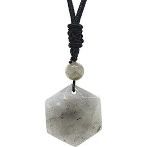 Natuurlijke Crystal Quartz hanger steen hanger touw ketting ketting,Labradoriet