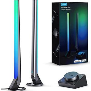 Govee RGBIC gaming-lichtbalk voor PC met desktop controller, 42 cm, wifi ledlichtbalk muzieksynchronisatie voor TV en monitor, en 60+ scènemodi, compatibel met Alexa en Google Assistant, app-bediening