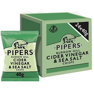Pipers - Cider Vinegar & Sea Salt Chips - 24 Minizakjes