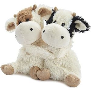 Warmies warme knuffels koe magnetronbestendige tarwezakken met Franse gedroogde lavendelgeur, volledig verwarmbaar knuffeldier voor angst en pijnverlichting