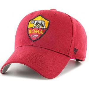 '47 AS Roma Roma Basecap Baseball Cap Red Raised Basic MVP A.S. Cap 195000572975, rood, Eén maat