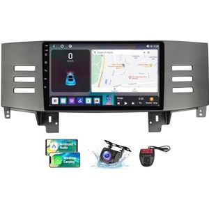 9 Inch Touchscreen Dubbel DIN Autoradio Compatibel met Toyota Mark X X120 1 2004-2009 met Stuurbediening FM RDS DAB+ Autoradio WiFi 4G Draadloze Carplay Android Auto Bluetooth DSP(NF-6)