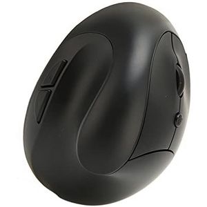 Ergonomische Muis, 800 Dpi 1600 Dpi 2400 Dpi Verticaal Ontwerp Draadloze Verticale Muis Duurzaam Comfortabel Precieze Bediening 2,4 GHz Aansluiting voor Kantoor (zwart)