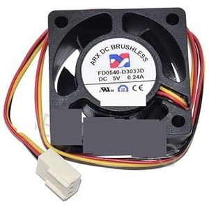 FD0540-D3033D DC5V 0.24A 4 cm 3 draden koelventilator 40 * 40 * 20 CM