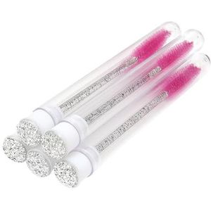 5 Pcs Draagbare Wimper Borstel Met Buis Reizen Stofdicht Eenmalig Gebruik Wenkbrauw Wimpers Borstels Schoonheid Lever