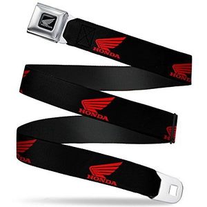 Buckle-Down Veiligheidsgordel - HONDA Motorlogo Zwart/Rood - 2,5 cm Breed - 50-96 cm in lengte, Meerkleurig, 1.5"" Wide - 32-52 Inches in Length
