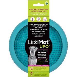 Lickimat Likmat Ufo Hond Turquoise 18X3Cm