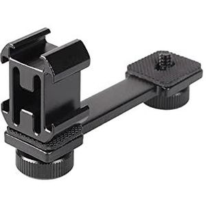 Triple Cold Shoe Gimbal Microfoon Mount Extenstion Bar,Telefoon Statief Adapter Moun Gimbal Stabilizer voor Video Light Mic