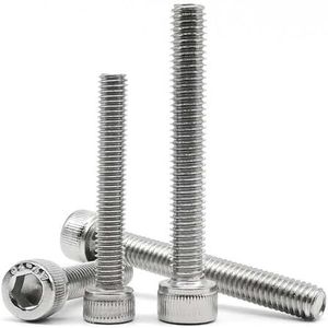 roestvrij staal, zeskantige bout 304 roestvrijstalen zeskantbouten met inbuskop M3-M8, 45 stuks(35mm,10pcs M5)