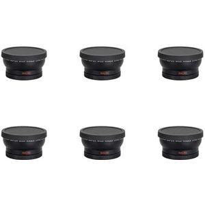 Bdfhjln 6 x groothoekconverter 0,45 x 58 mm met Macro-Macro voor Rebel T6S, T6I, Sl1, T5, T5I, T4I, T3I, T1I, T2I, Xsi, XS, Xd, 60D, 60Da, 7D, 5D, 1D