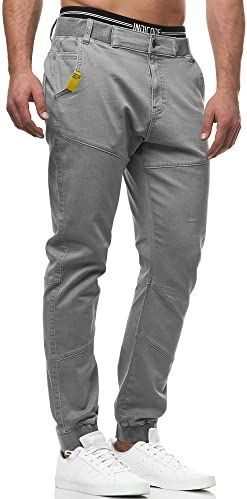 Broek - Effen - Katoen - Lang