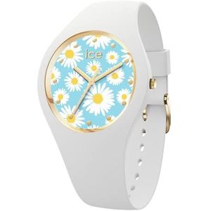 Ice-Watch - ICE flower White daisy - Wit horloge voor dames met siliconen band - 019203 (Small)