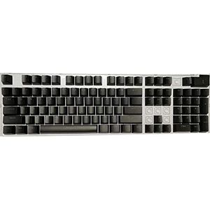 Feicuan Universele 104 Keyset Keycap ABS Kleurrijke Backlit Vervanging Key Cap Cover voor Mechanisch Toetsenbord - Zwart