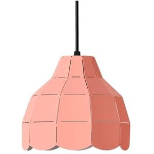 TONFON Creatieve industriële kroonluchter E27 metalen lampenkap hanglamp Scandinavisch eenvoudig hanglicht for keukeneiland woonkamer slaapkamer nachtkastje eetkamer hal plafondlamp (Color : Pink)