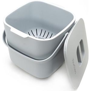 YourCasa Biologische afvalemmer keuken - 7 l - compostemmer keuken voor dagelijkse bio-afvalcontainers - vaatwasmachinebestendig - geurdicht - uitneembare zeef - biologische vuilnisemmer klein met