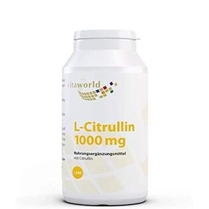 Vita World Citrulline 1000 mg HOGE DOSIS- 240 Tablets Vegetarisch
