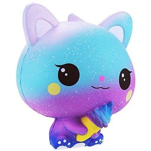 Squishies Galaxy Hert, langzaam, stijgend squishiespeelgoed, super zacht, lief kat, knijpspeelgoed, geurende squishy jumbo, stressvermindering, decompressiecadeau