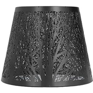 Lampenkap, Smeedijzeren Lamp Cover Bos Boomvormige Moderne Mini voor Slaapkamer voor Thuis voor Nachtkastje(zwart)