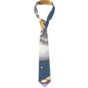 WYJLTTYT Oranje Katten Patroon Mannen Tie Grappige Stropdassen Voor Mannen Tiener Jongens Mode Nieuwigheid Stropdas Verstelbare Neck Tie Bruiloft Party Outfit, Gouden Pegasus, Eén maat