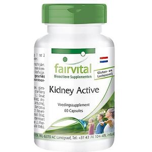 Fairvital | Nieren capsules - HOOG GEDOSEERD - VEGAN - 60 capsules - voedingssupplement voor de nier - met veenbessen, berendruif, paardenbloem en meer