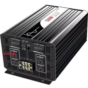 Omvormer 3200W Zuivere Sinusgolf Zonne-energieomvormer DC 12V 24V 48V Naar AC 110V 220V Digitaal Display(24V,110-120V)