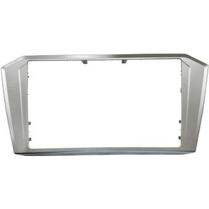 Voor VW Voor P&assat B8 2018+ Radioframe 8 Inch CD-paneel OEM ABS Autoradio Zilveren Schermrand In-dash Montageframes