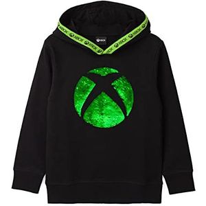 XBOX Hoodie Jongens Meisjes Kinderen Flip Sequin Game Zwarte Trui 13-14 jaar