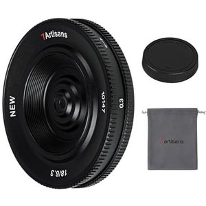 7artisans - 18mm F6.3 - Prime Lens - Zwart - Handmatige Focus, 6 Elementen, Compatibel met Sony A7 Series