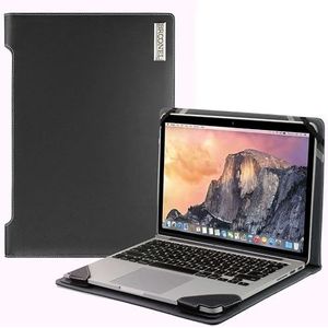 Broonel - Profile Series - Zwart lederen Hoes - compatibel met de ASUS VivoBook Flip 12 TP202 11.6"" Laptop