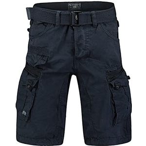 Geographical Norway Heren Cargo Short Zomer Bermuda Korte broek Shorts Brandiing- Production, Donkerblauw, L