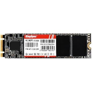 KingSpec 512 GB 2280 M.2 SSD, Sata III 6 Gbps Interne M2 SATA SSD, Interne NGFF State Drive voor Desktop/Laptop