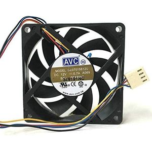 N / A Cooling Fan AVC DE07015B12U, server cooler fan AVC DE07015B12U DC 12V 0,7A, luchtvolume snelheid koelventilator voor 3-draads 7 cm