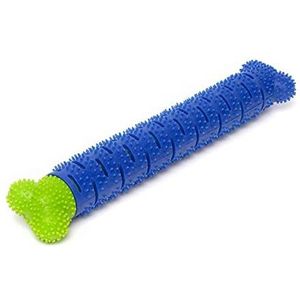 Honden Tanden Reiniging Speelgoed Huisdier Molar Staven Katten Rubber Zelf Borstelende Tandenborstels Stok Doggy Care Puppy Dental Duurzame Huisdierenreiniging kiezen (Kleur: blauw)