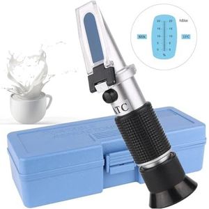 Refractometer Melkanalysator Digitale concentratiemelkmeter 20% ATC Melkrefractometer Tester Draagbare refractometer, huishoudelijk, Industrieel gebruik