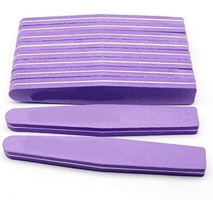 Een spijkerbuffer, 10 stuks nagelvijlen 100/180 grit multicolor crescent polijstblokken sponsbuffer(22-10pcs)