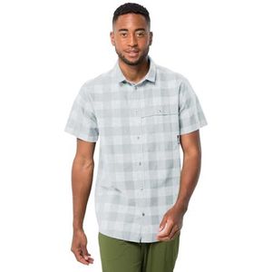 Jack Wolfskin Highlands Shirt M Hemd, Soft Blue Check, L Heren, Soft Blue Check, L