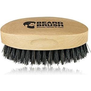 Baardborstel voor heren, 100% natuurlijk, beukenhout en pure wildzwijnharen. 100% Made in Italy.