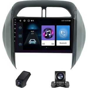 Autoradio geldt voor Toyota RAV4 2 CA20 CA20W XA20 2003-2005 9 inch Touchscreen met Wireless Carplay Android Auto,GPS-navigatie 2 DIN Radio Android Bluetooth FM/Achteruitrijcamera(X1)