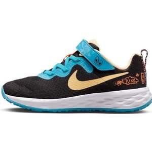 NIKE Revolution 6 Lil (PSV), bas, uniseks, kinderen, meerkleurig (Black Melon Tint Blue Lightning), 34 EU