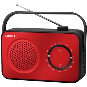 Aiwa R-190RD radio Portable Analog Black, Red