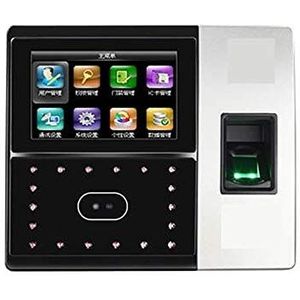 Prikklokken voor werknemers in kleine bedrijven, Gezicht Aanwezigheid Machine Facial Punch Machine Fingerprint Facial Recognition All-in-One System Set voor kantoren, fabrieken, hotels, scholen