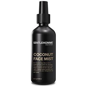 Hyaluronzuur & Aloë Kokos Face Mist voor Mannen - Hydraterende en verfrissende groene thee & rozenwater Facial Mist voor alle huidtypen - Dag & Nacht Mens Anti-Aging Kalmerende Gezichtstoner - 100 ml