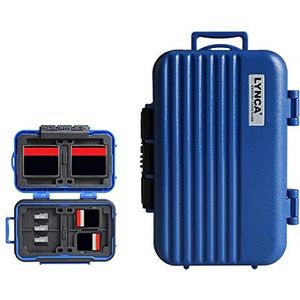 LYNCA Geheugenkaart Case Houder, Geheugenkaart Harde Protector Case Professionele Waterbestendig Anti-Shock Compact Camera Kaart Harde Opbergdoos voor 8 SD-kaarten 4 CF-kaarten 12 Micro SD/TF-kaarten