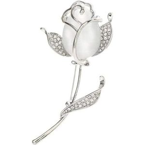 Elegante tulp broche dames creatieve prachtige broche pin sieraden jurk sjaal kleding accessoires partij broche pin