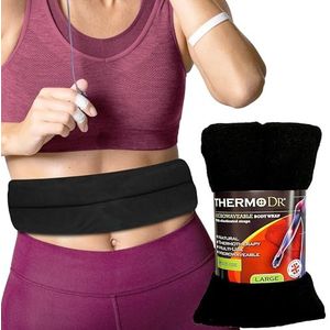 ThermoDR Tarwezakken magnetronbestendig warmtepakket - Body Wrap Magnetron Ongeparfumeerde Heat Pad met UK gereinigde tarwe voor lichaamsongemak, rug, schouder, buik en nek met elastische bandjes -
