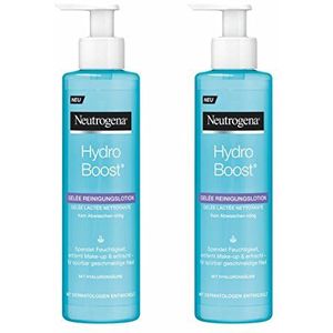 Neutrogena Hydro Boost Gelée reinigingslotion - lichte gellotion formule met hyaluronzuur en glycerine - 2 x 200 ml