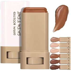 Covebalm Beauty Skin Tint, Covebalm Foundation Stick, Serum Boosted Skin Tint Balm, Skin Tint for Black Women, Moisturizer for Face, Evens Out Skin(03)